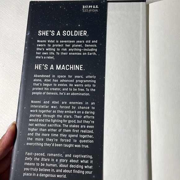 Defy the Stars: Defy the Stars by Claudia Gray (2017, Hardcover) signed - Picture 4 of 8